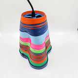 Colored lamps made of molded paper - Serpentina