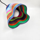 Colored lamps made of molded paper - Serpentina