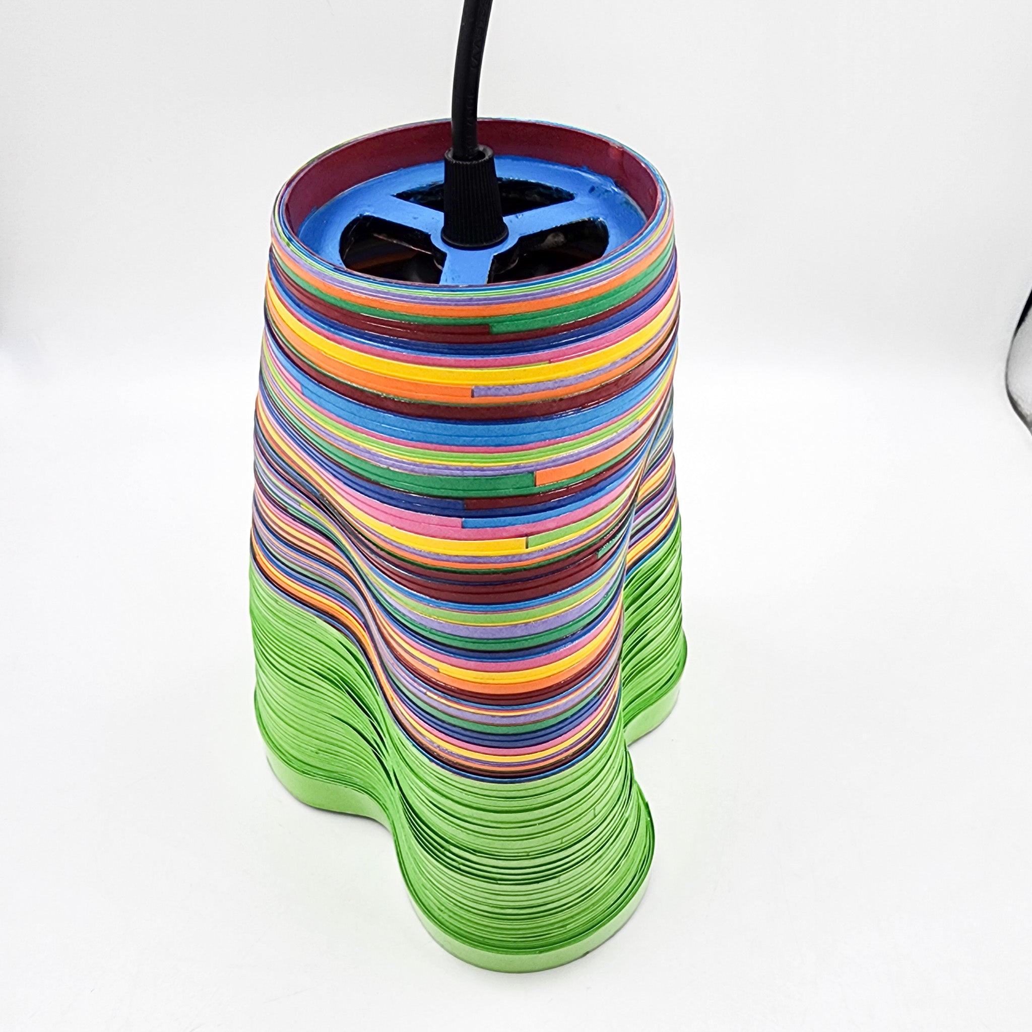 Colored lamps made of molded paper - Serpentina
