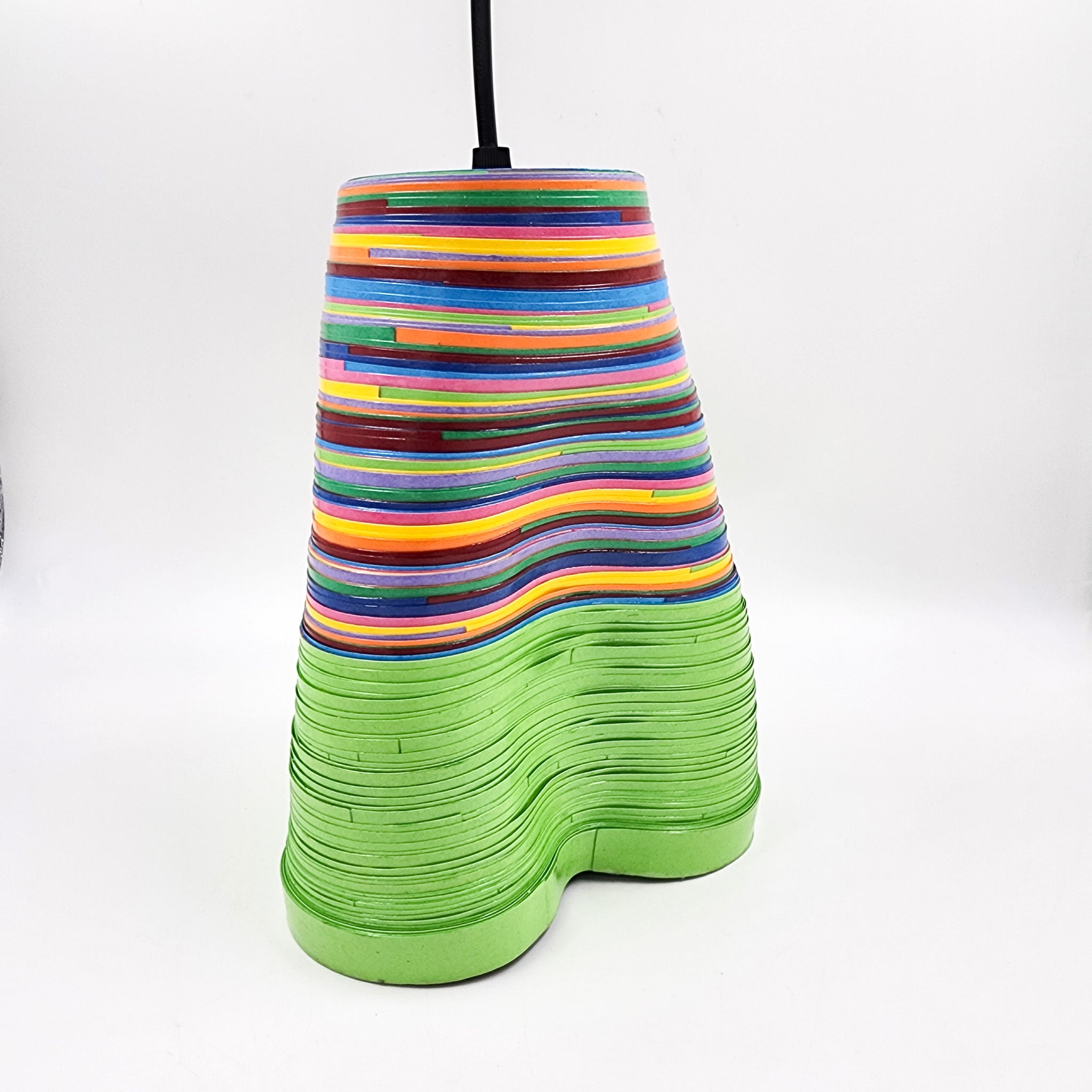 Colored lamps made of molded paper - Serpentina