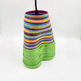 Colored lamps made of molded paper - Serpentina