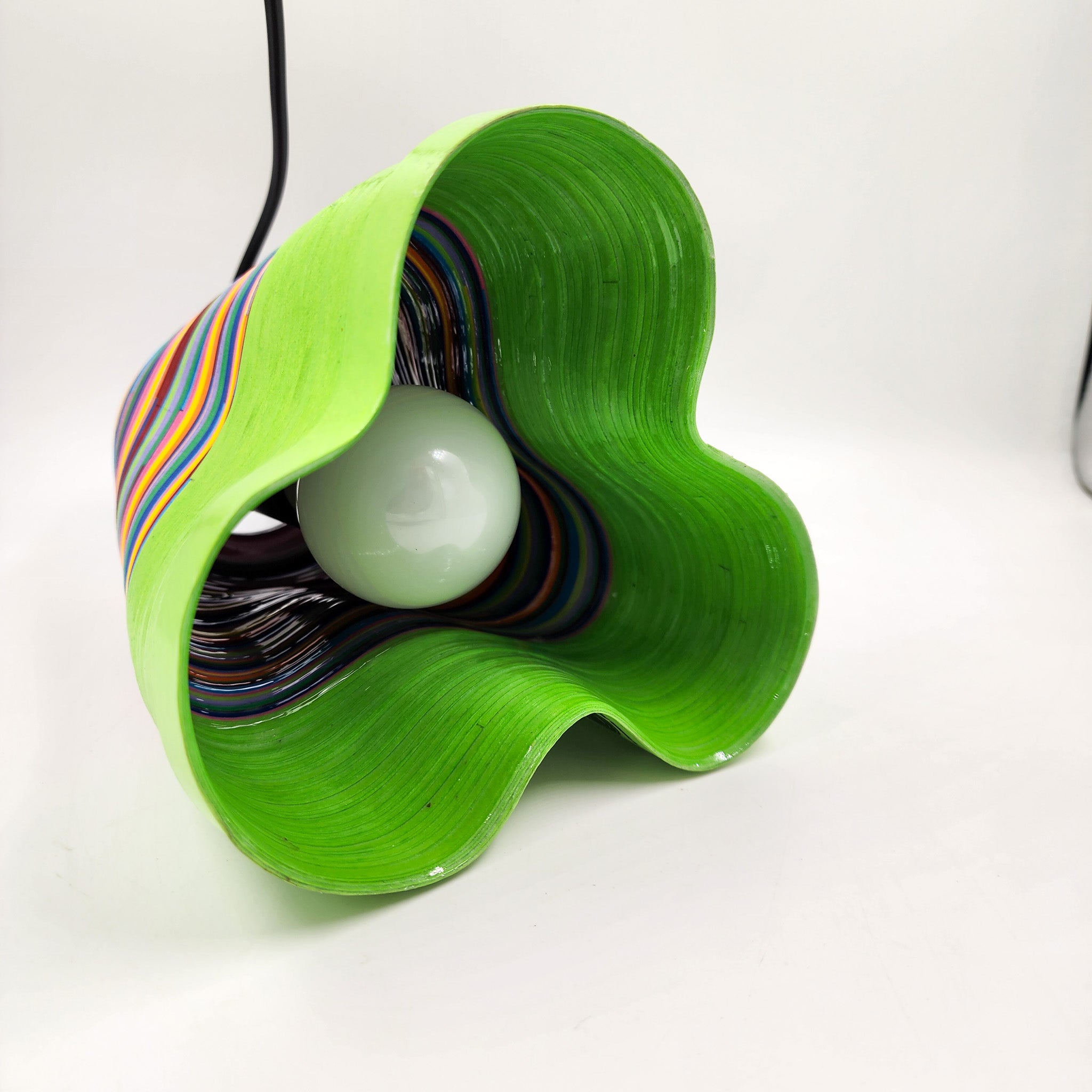 Colored lamps made of molded paper - Serpentina