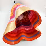 Colored lamps made of molded paper - Serpentina