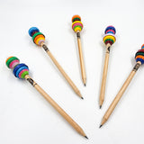Lápices con serpentinas - Colección Artesanal de Papel Reciclado