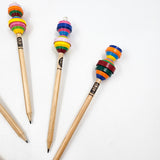 Lápices con serpentinas - Colección Artesanal de Papel Reciclado