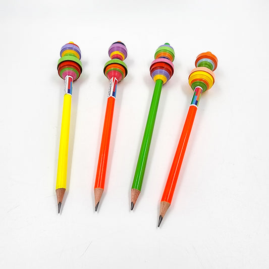 Pencils with streamers - Handmade Recycled Paper Collection