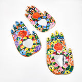 Miracle Hand with tin heart and mirror