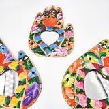Miracle Hand with tin heart and mirror