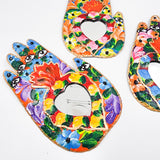Miracle Hand with tin heart and mirror