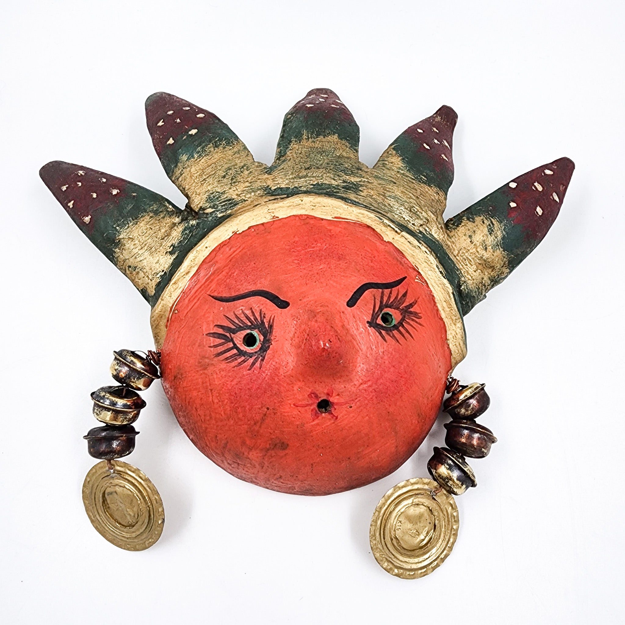 Máscara muñeca con rayitos de coco