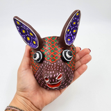 Máscara artesanal de barro - tradición Ocumicho