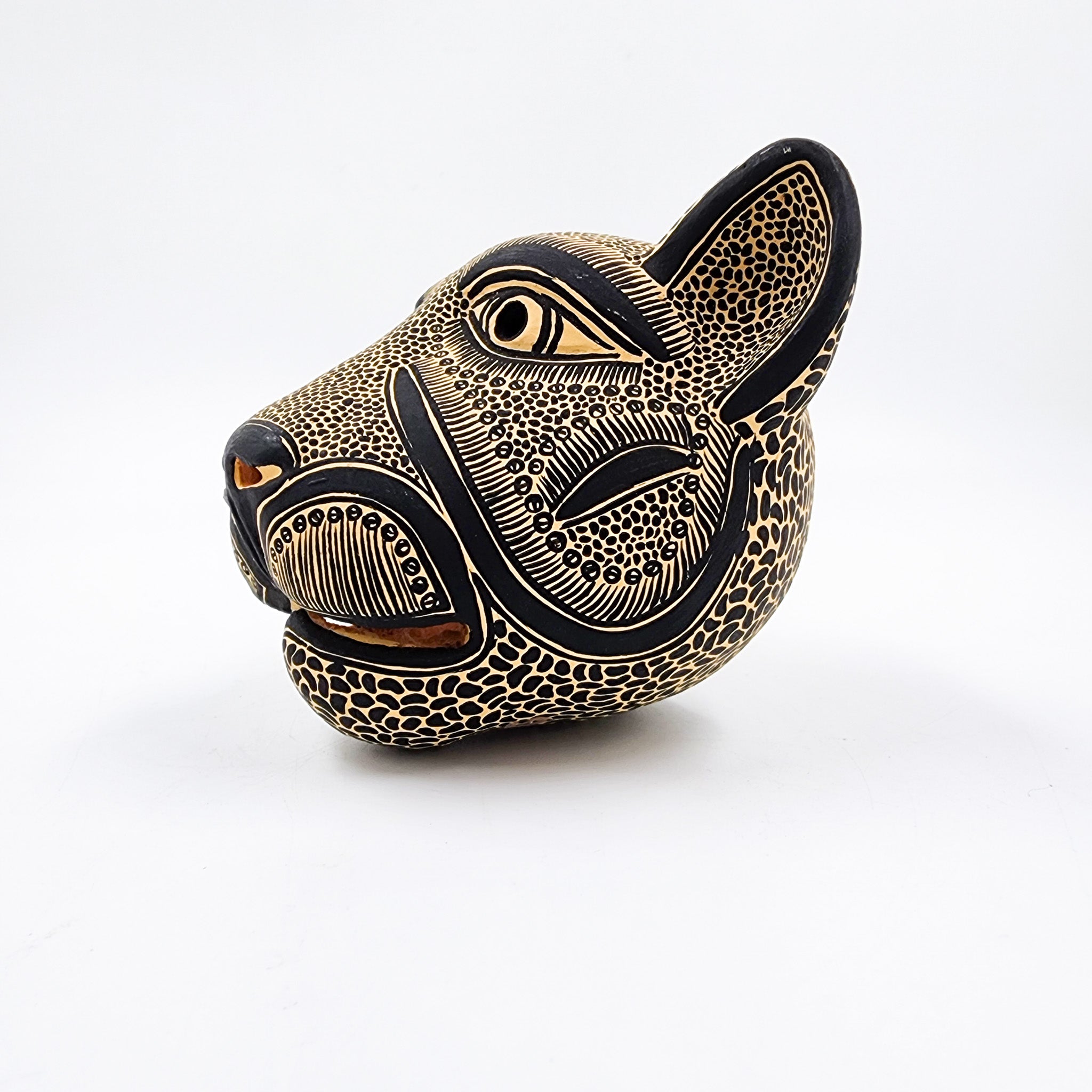Máscara Jaguar de barro