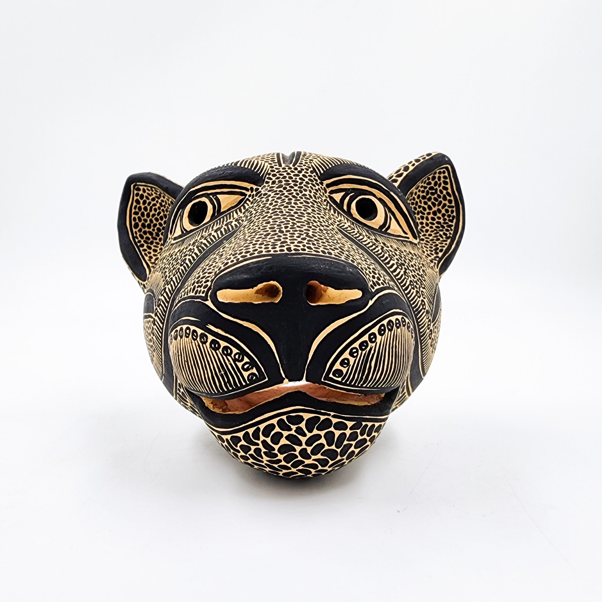 Máscara Jaguar de barro