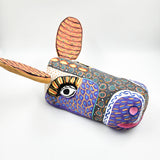 Máscara de burro de madera Ocumicho