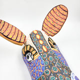 Máscara de burro de madera Ocumicho