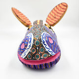 Máscara de burro de madera Ocumicho