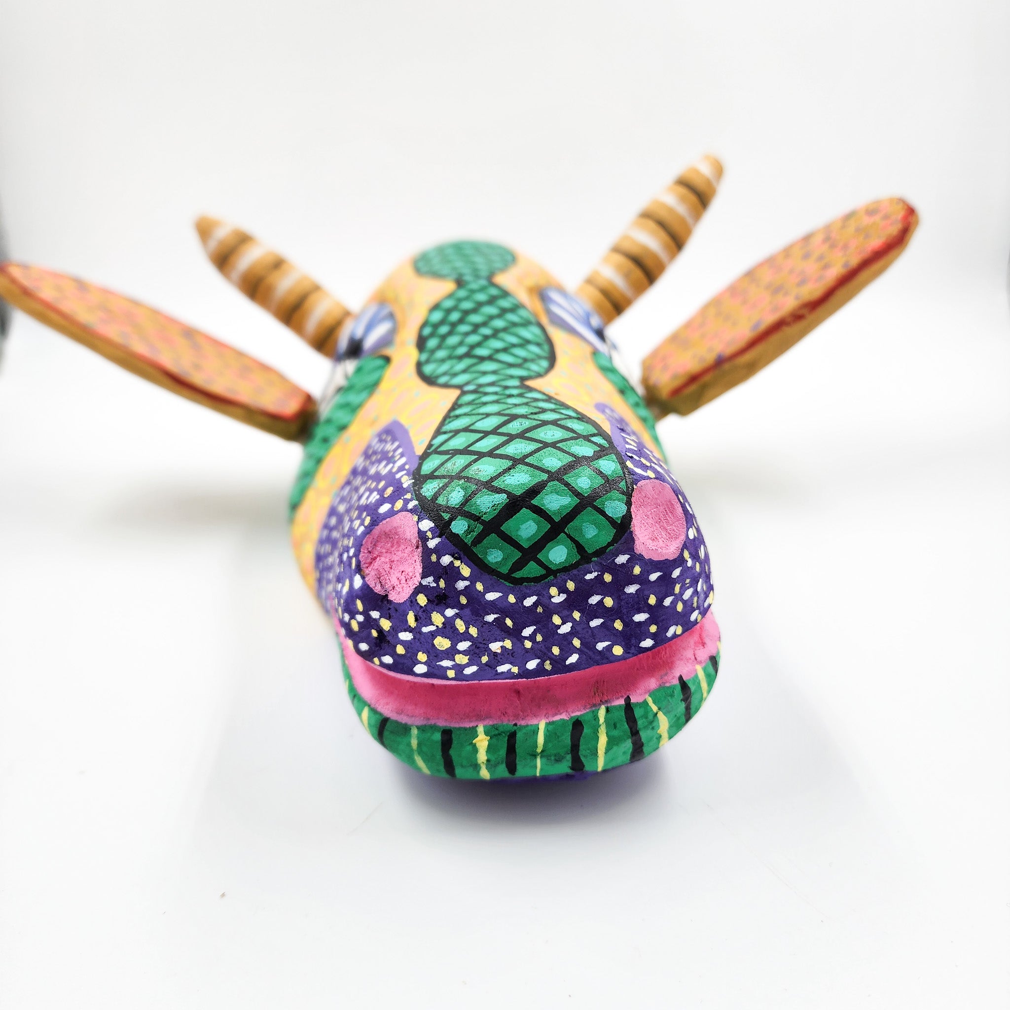 Máscara de vaca de madera Ocumicho