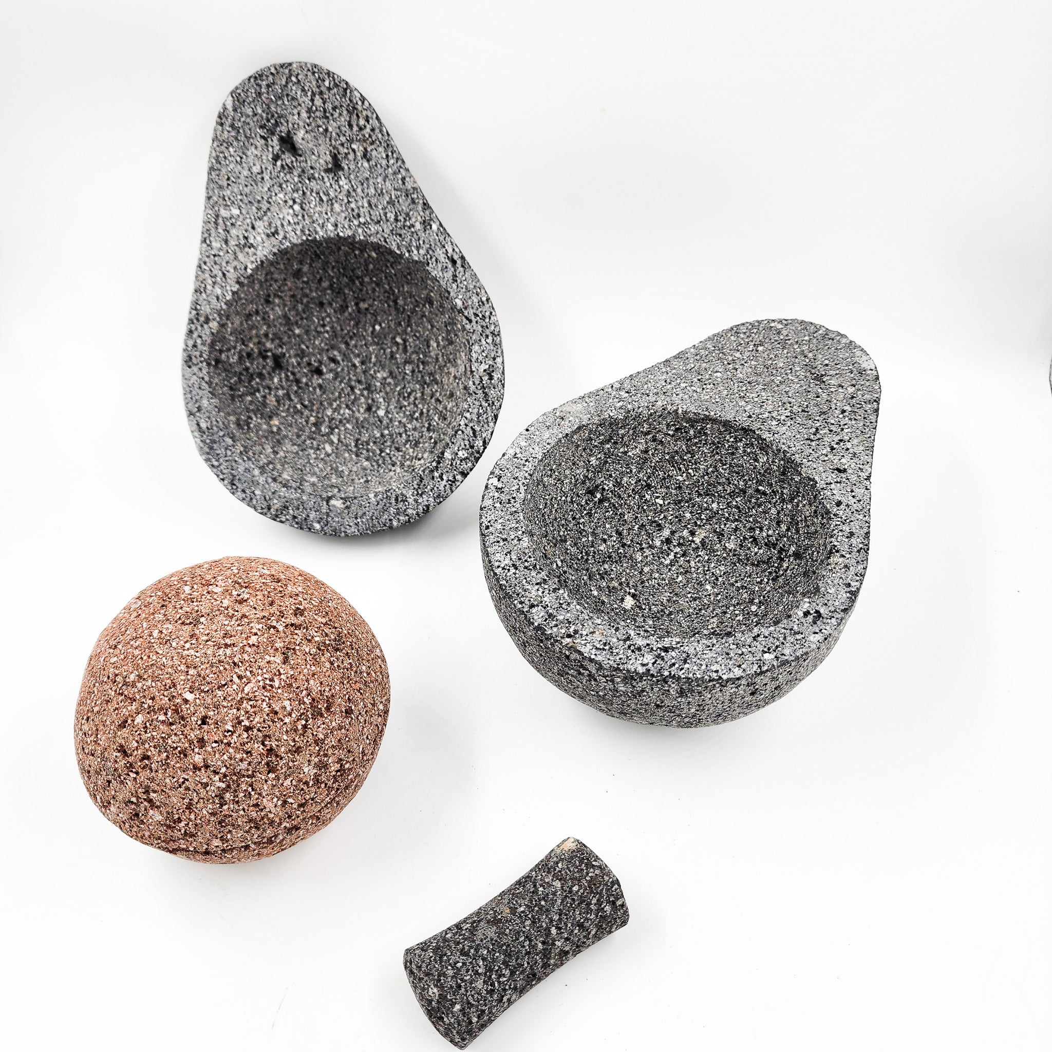 Molcajete aguacate de piedra de basalto