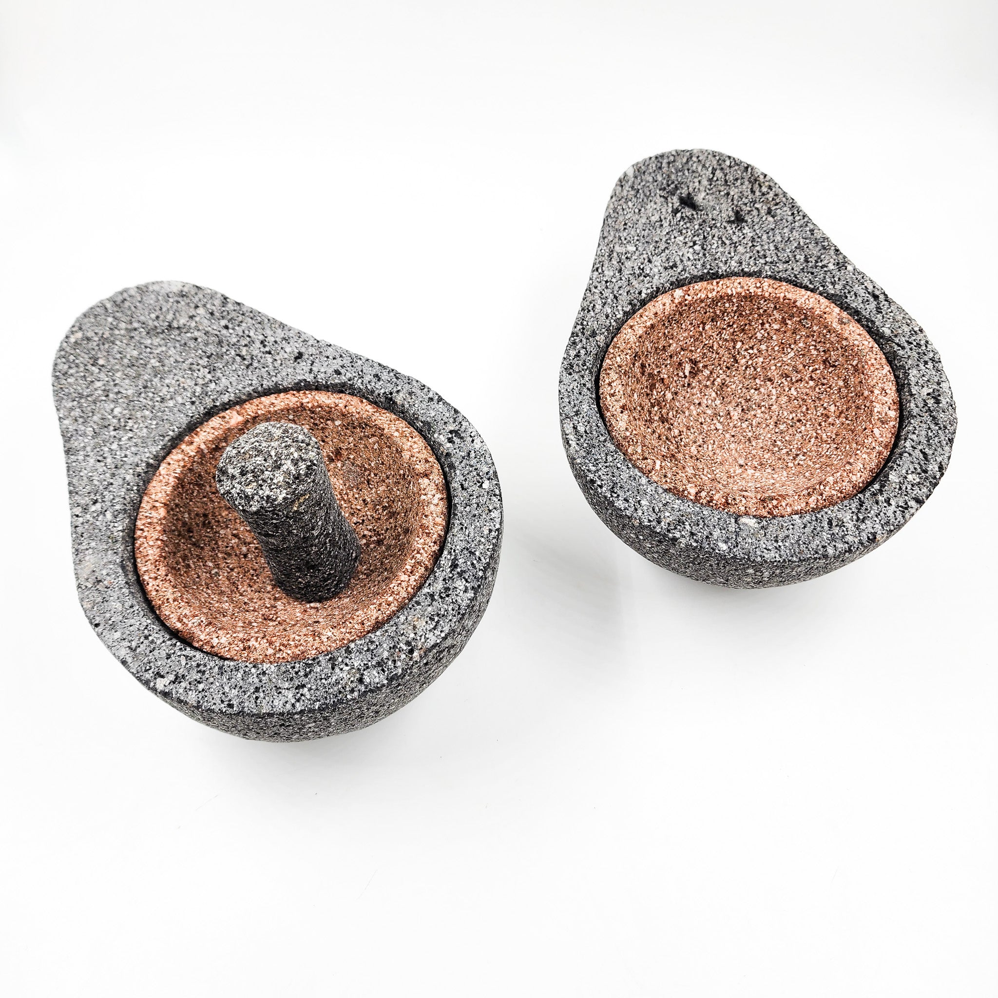 Molcajete aguacate de piedra de basalto