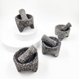 Mini molcajete de piedra de basalto
