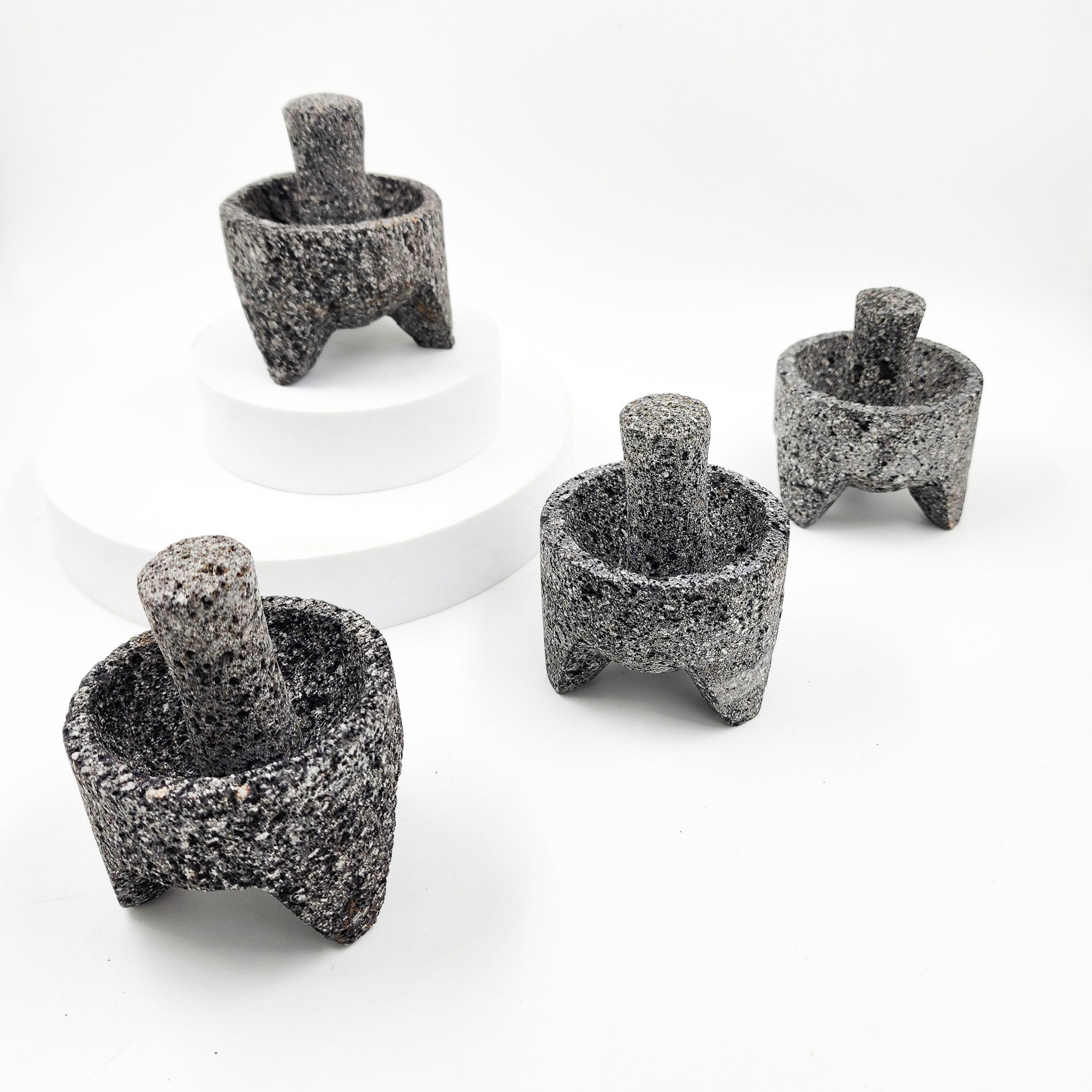 Mini molcajete de piedra de basalto