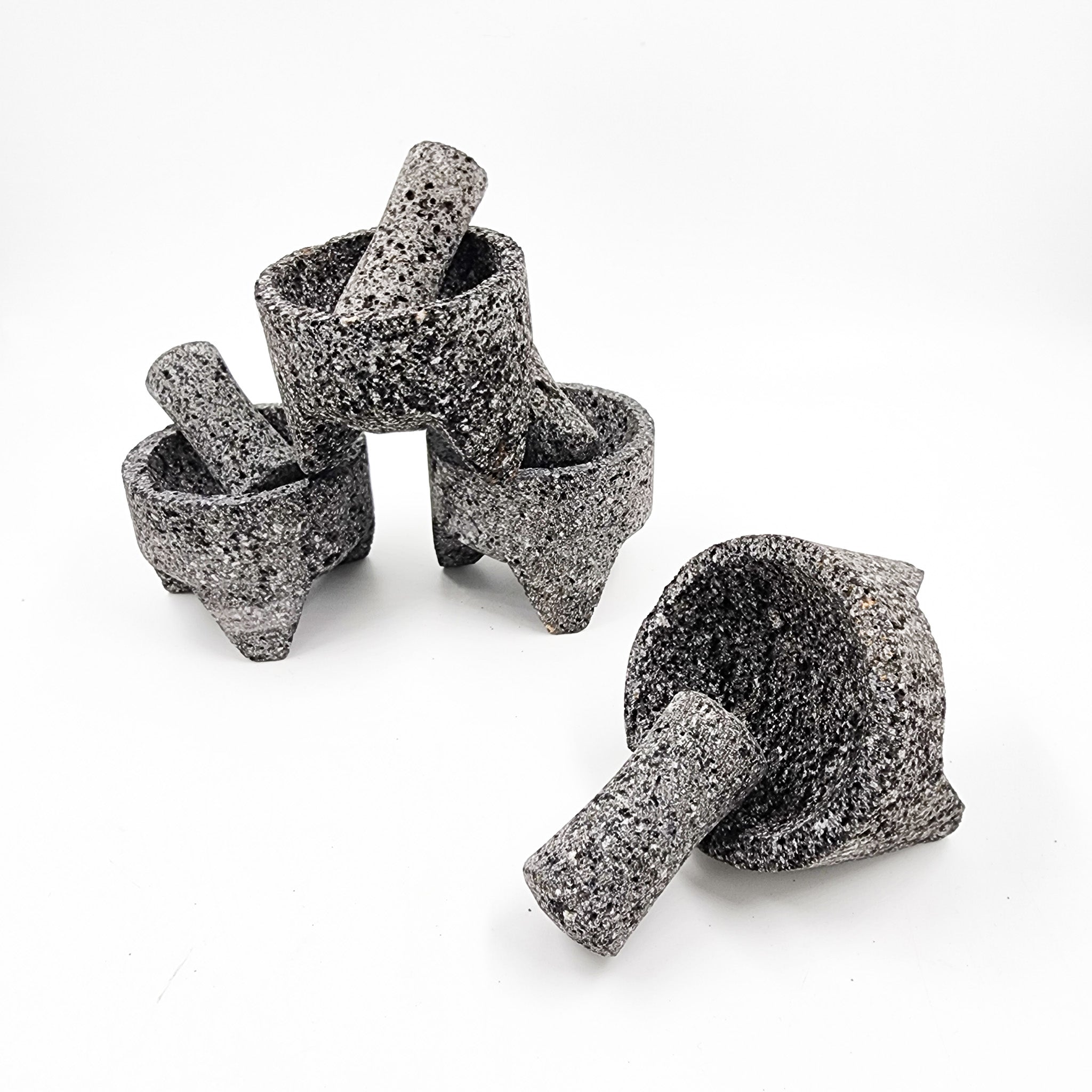 Mini molcajete de piedra de basalto