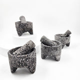 Mini molcajete de piedra de basalto