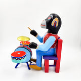 Mono baterista talla de madera - Tona o Nahual