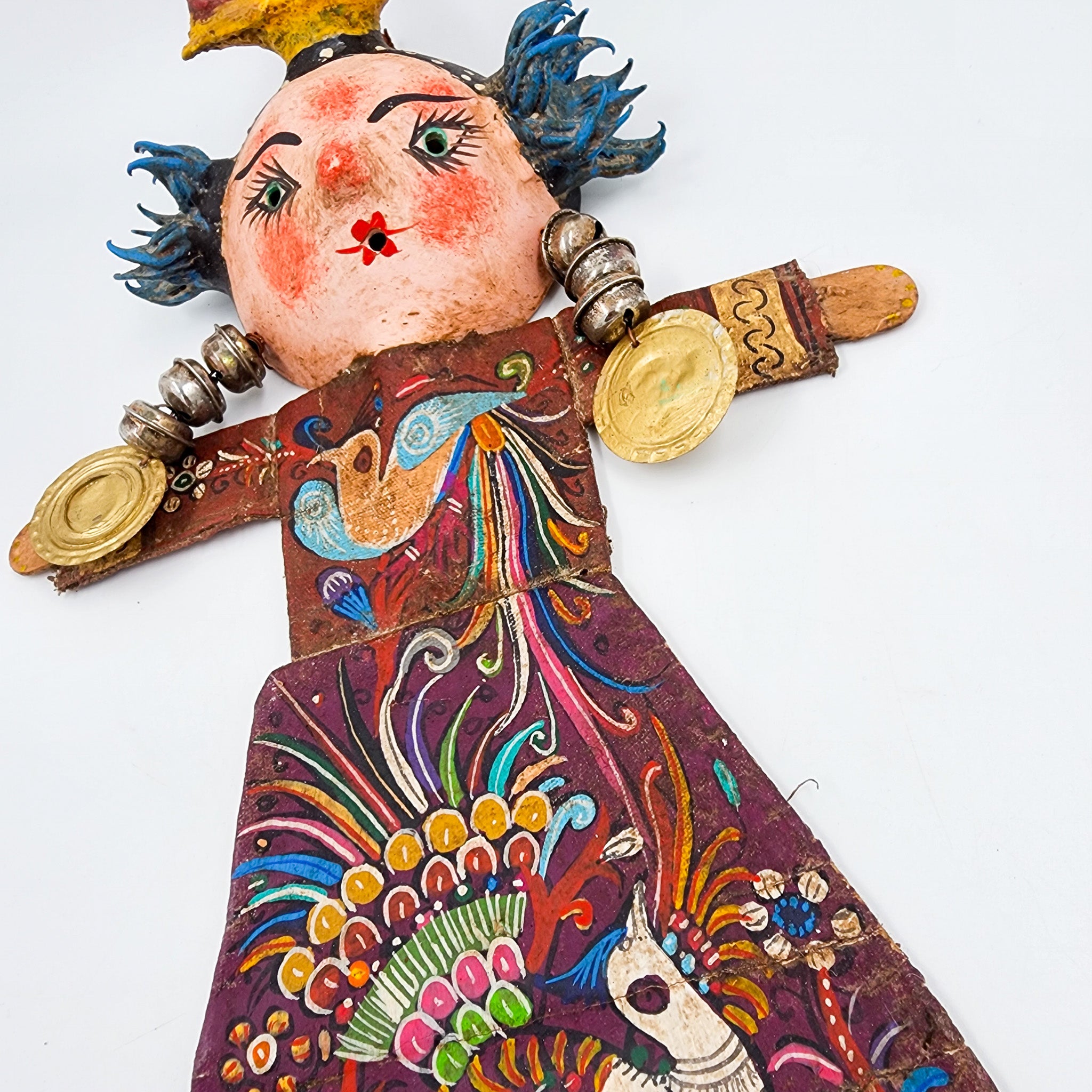 Muñeca artesanal con máscara de coco - Frutas