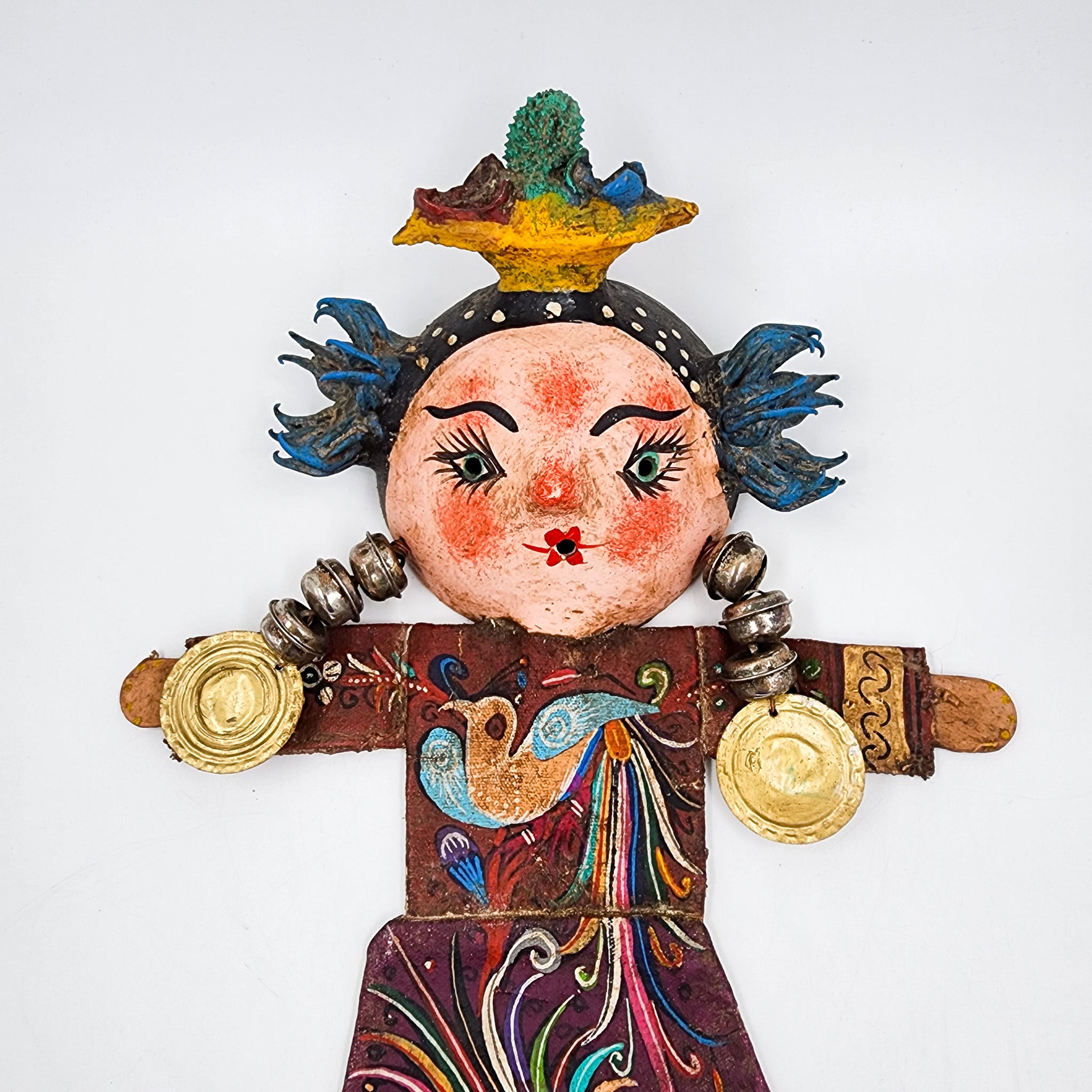 Muñeca artesanal con máscara de coco - Frutas