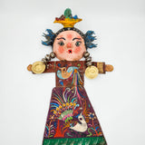 Muñeca artesanal con máscara de coco - Frutas