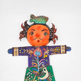 Muñeco artesanal con máscara de coco - Pez