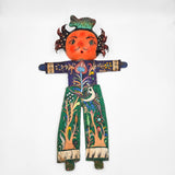 Muñeco artesanal con máscara de coco - Pez