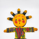 Muñeco artesanal con máscara de coco - Sol