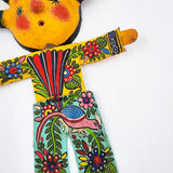Muñeco artesanal con máscara de coco - Sol