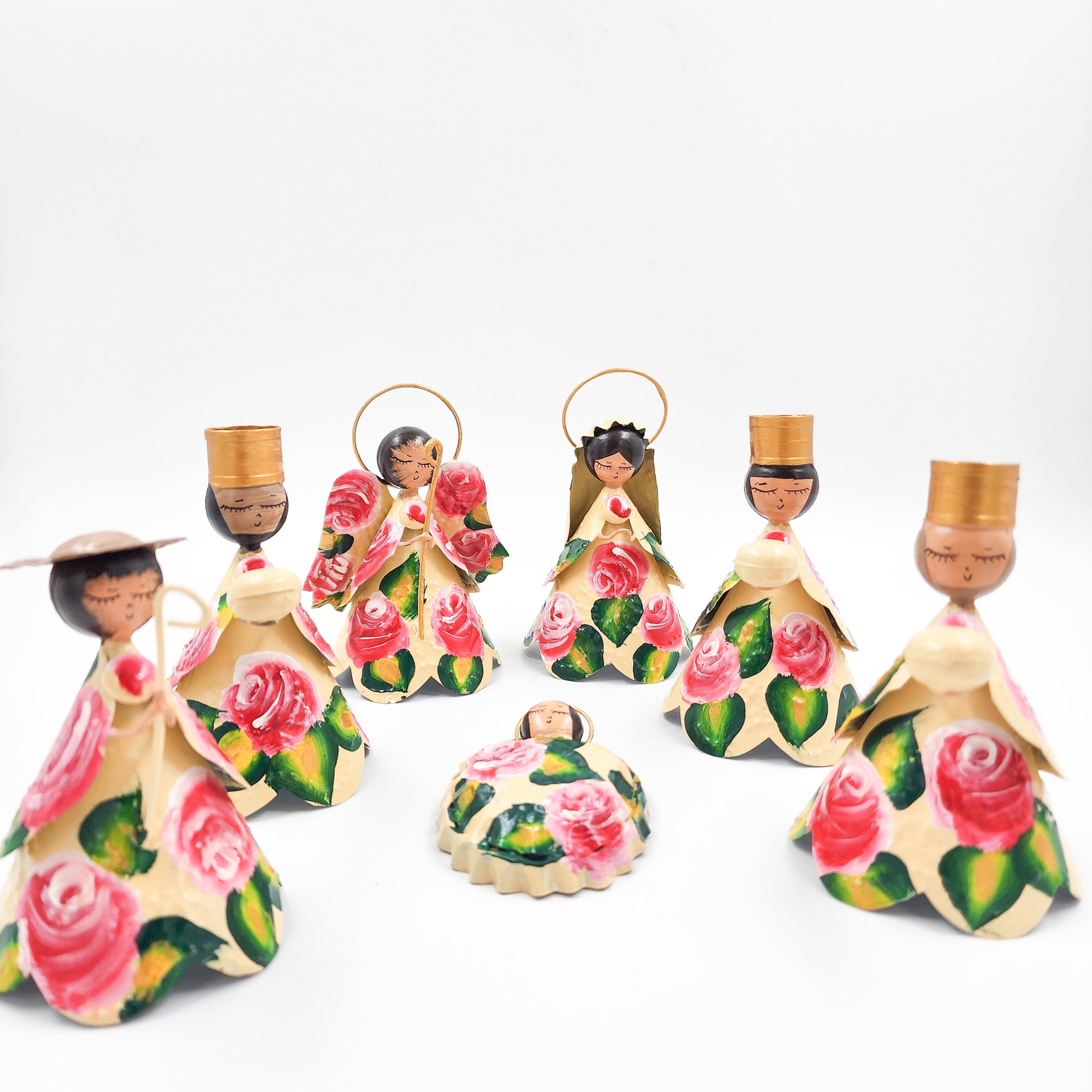 Nacimiento de hojalata artesanal 7 Piezas