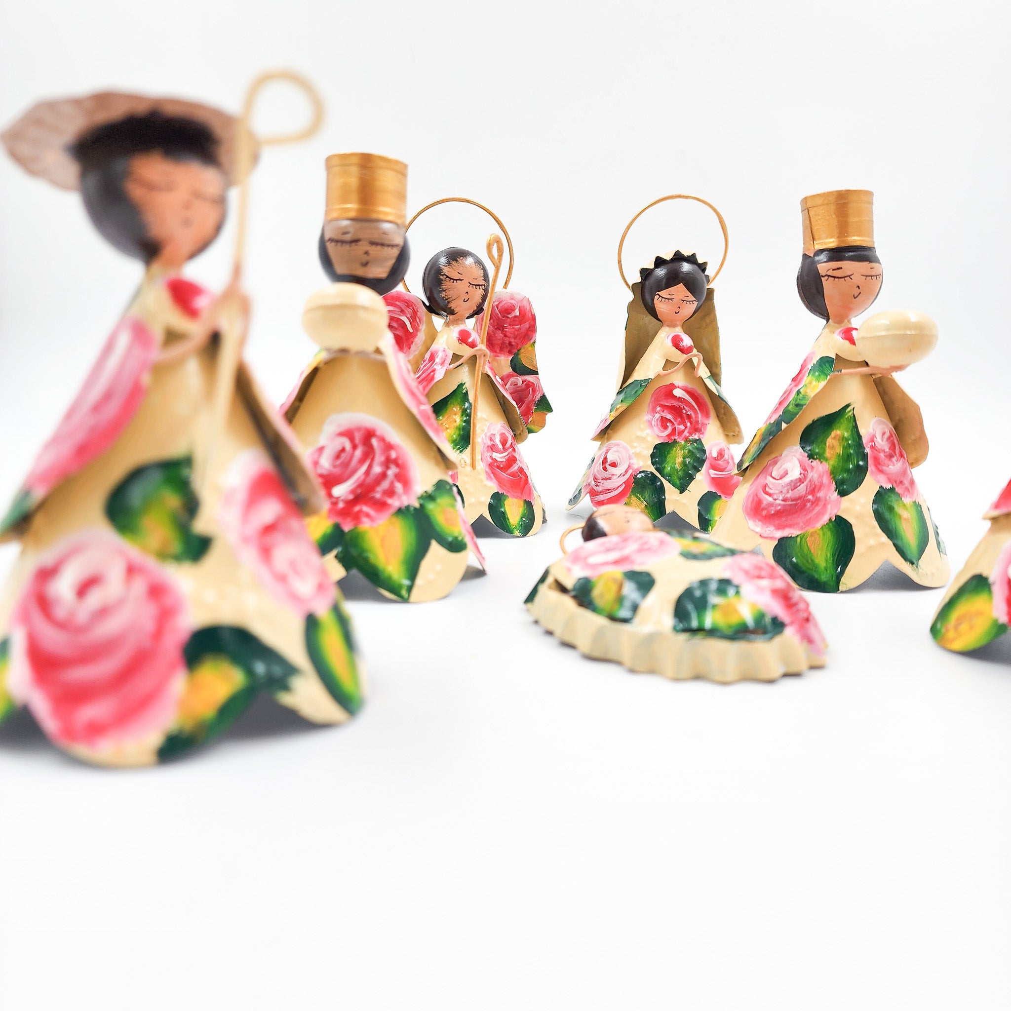Nacimiento de hojalata artesanal 7 Piezas