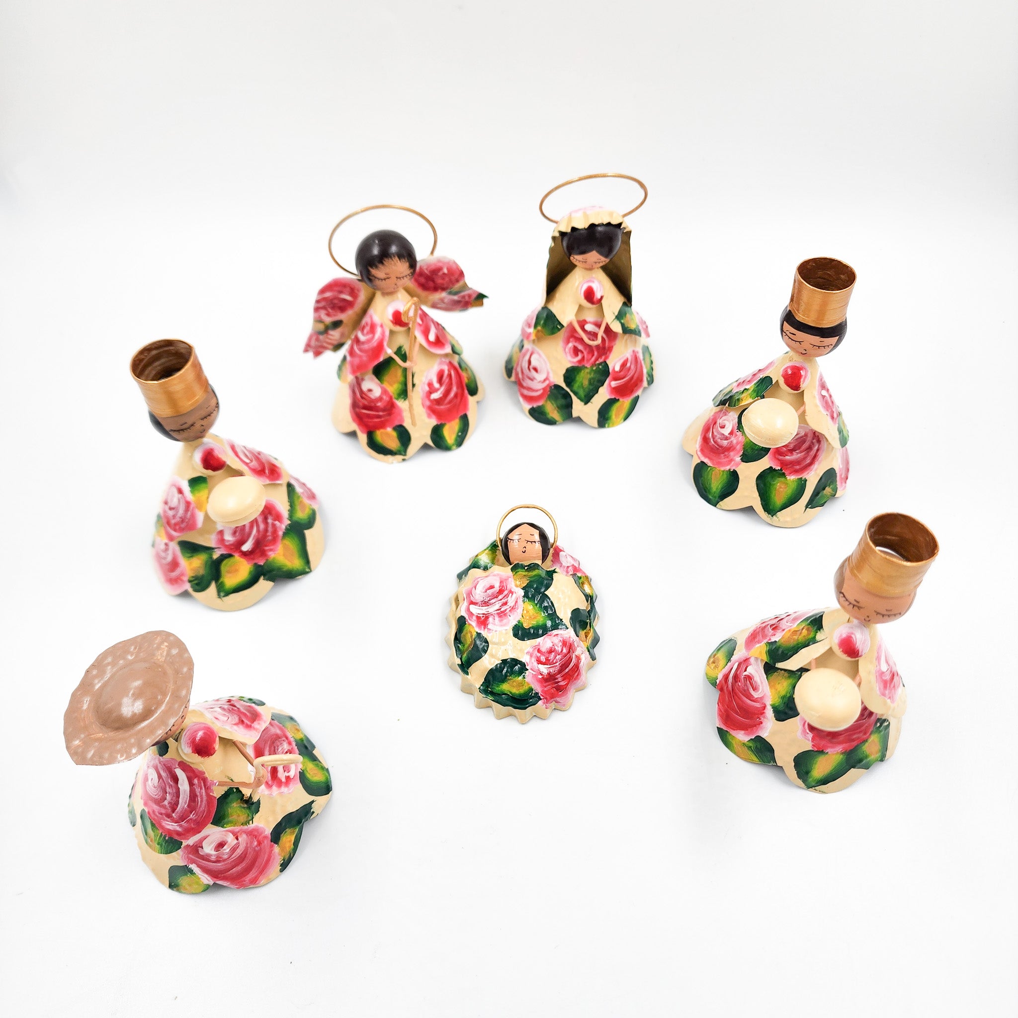 Nacimiento de hojalata artesanal 7 Piezas