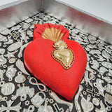 Nicho Corazón con Milagritos – Plata y Oro