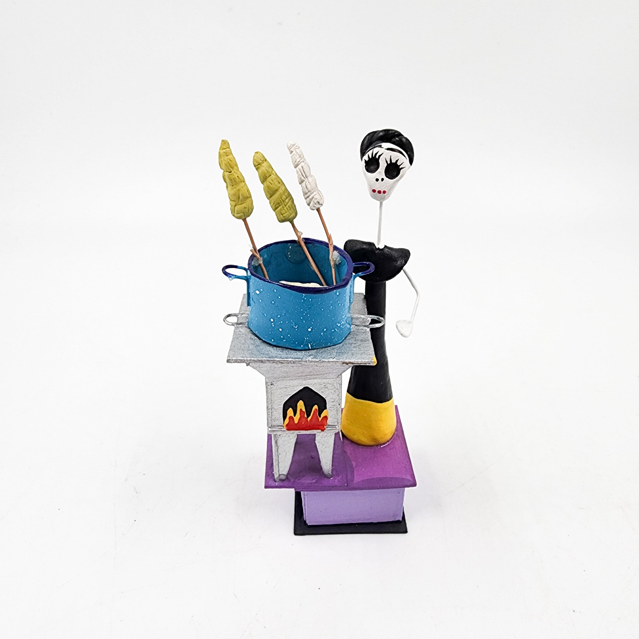 Mini oficios: Los Elotes - papel maché y alambre