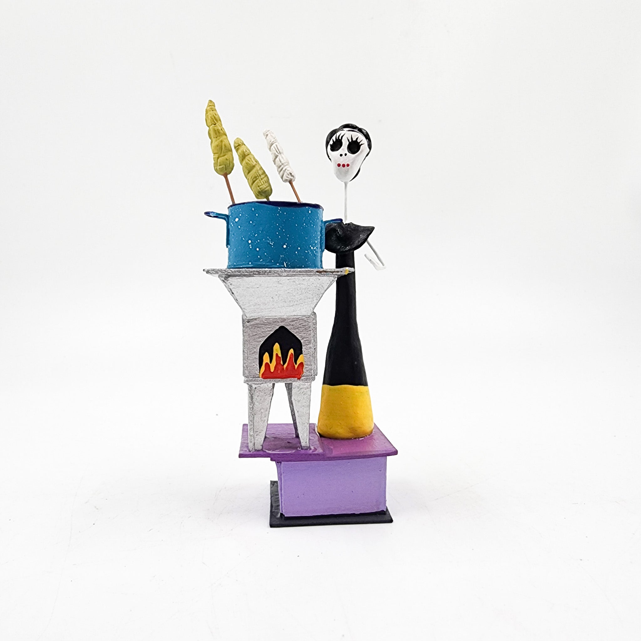 Mini oficios: Los Elotes - papel maché y alambre