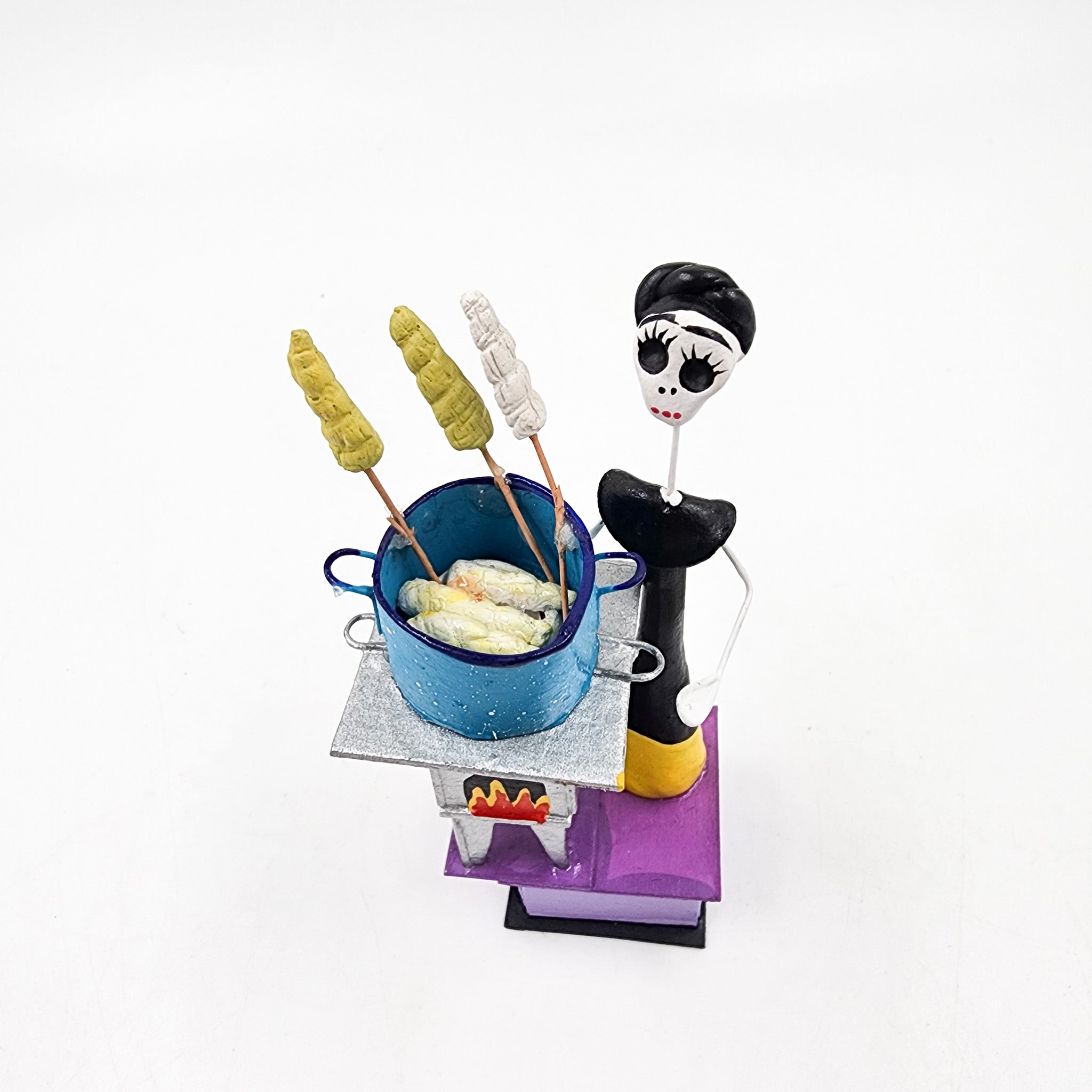 Mini oficios: Los Elotes - papel maché y alambre