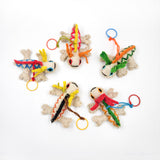 Peluche axolote de lana artesanal