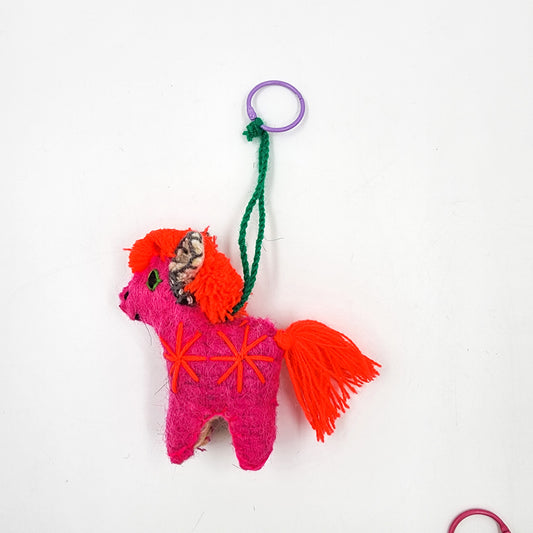 Peluche burro de lana artesanal