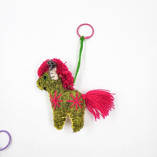 Peluche burro de lana artesanal