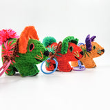 Peluche conejo de lana artesanal