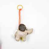 Peluche elefante de lana artesanal