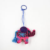 Peluche elefante de lana artesanal