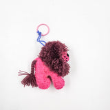 Peluche león de lana artesanal