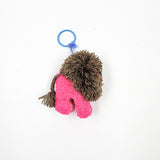 Peluche león de lana artesanal